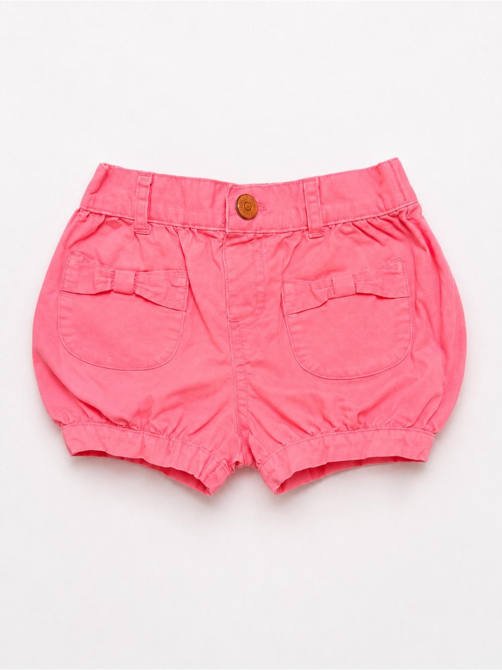 Gymboree Pink Bubble Shorts with Pocket Bows